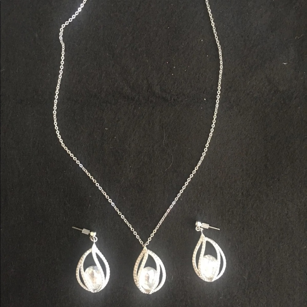 Necklace with matching earrings